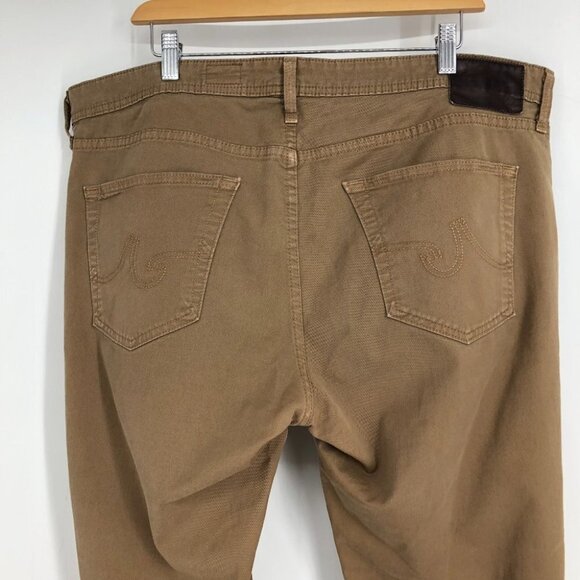 AG Adriano  Goldschmied Men's Khaki The Matchbox Slim Straight Jeans size 38 - Picture 11 of 16